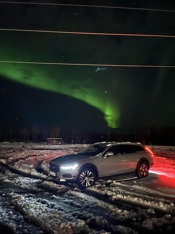 Polární záře na nás vykoukla už po cestě